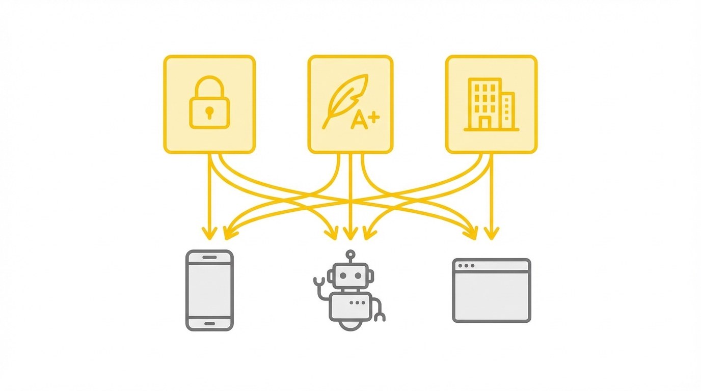 Схема: три типа каналов в MAX и путь создания