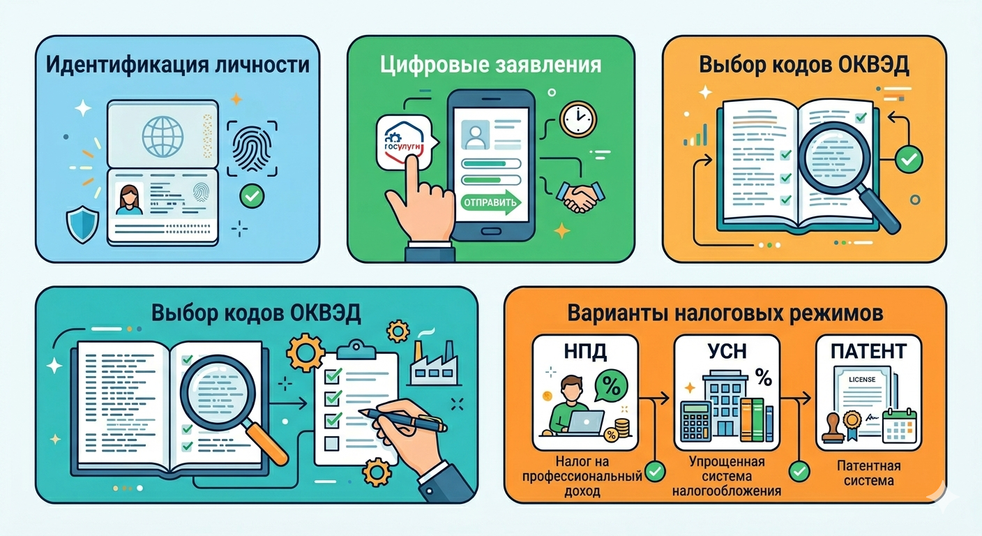 Чек‑лист подготовки к регистрации ИП