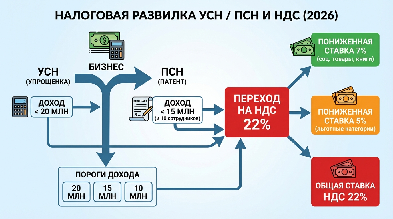 Схема выбора налоговой льготы в 2026 году