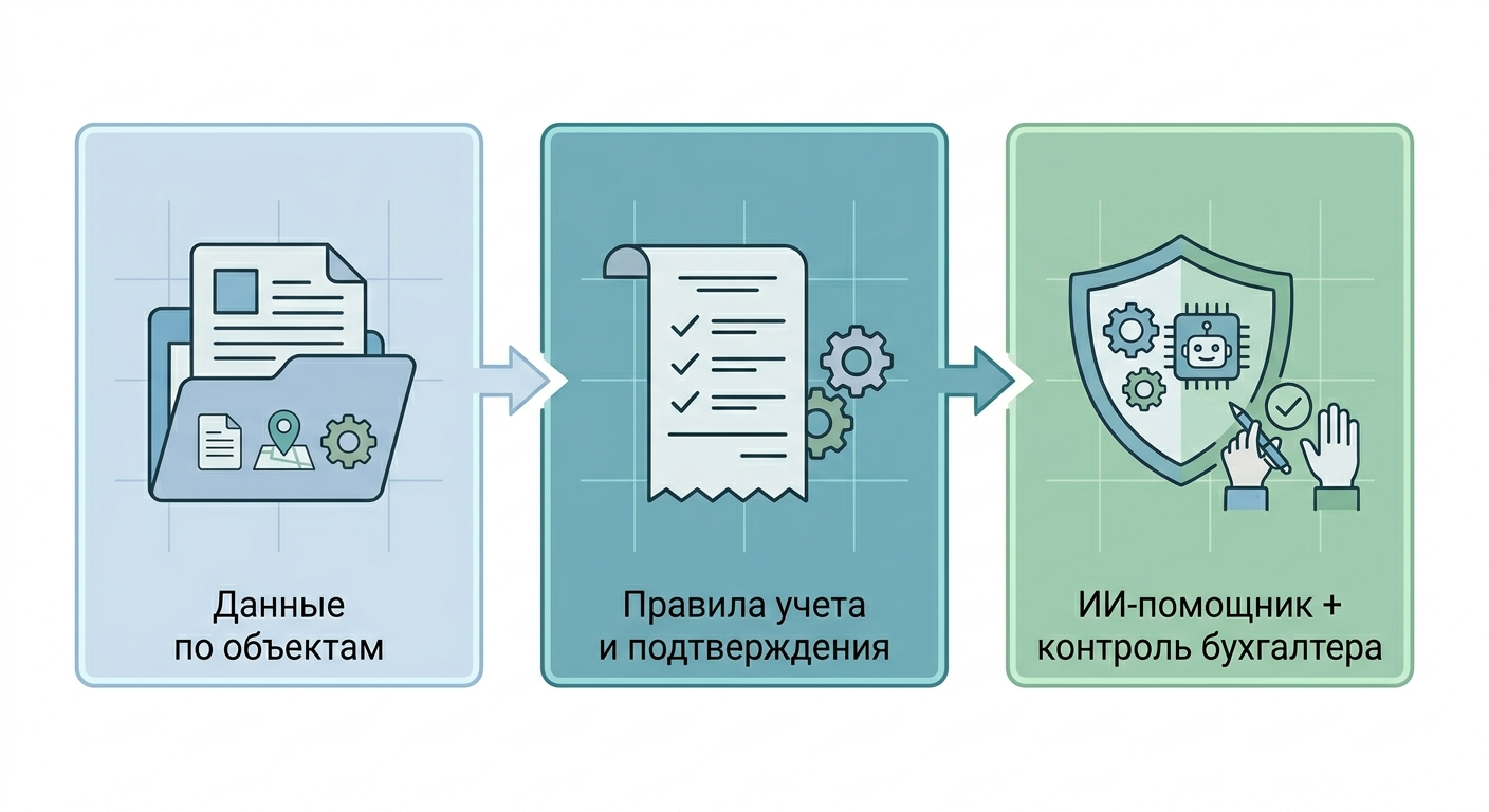 Схема внедрения ИИ в учет