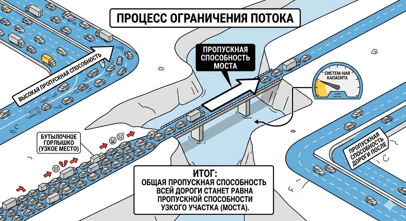 Эффект бутылочного горлышка: что это такое, как проявляется, как решить проблему и как избежать повторения