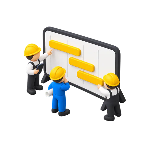 How to create a construction workforce schedule for building or renovation projects?