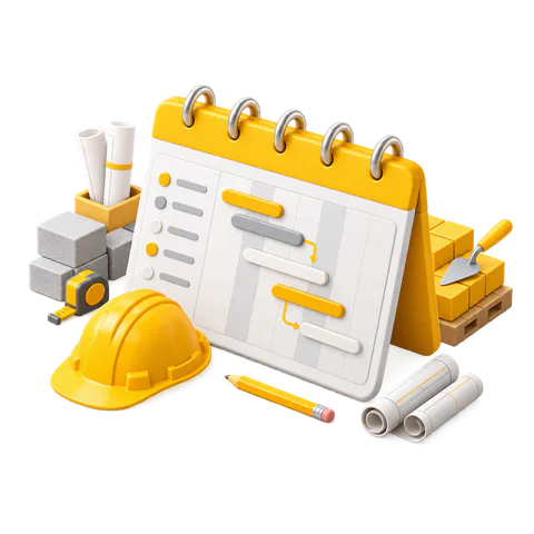 How to prepare a construction work schedule