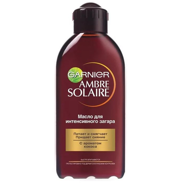 GARNIER (ГАРНЬЕР) AMBRE SOLAIRE Масло для интенсивного загара Кокос 200мл