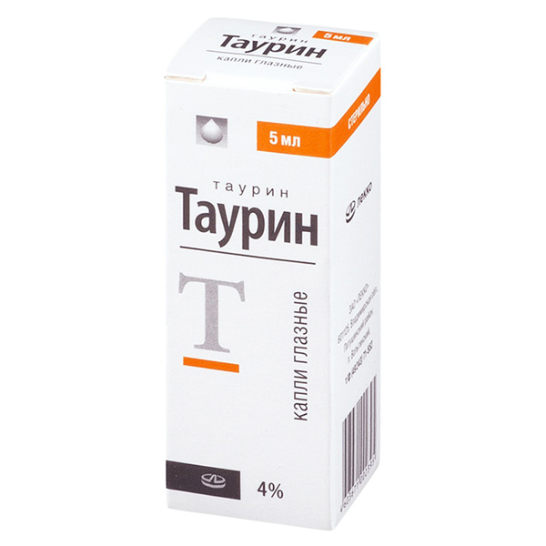 Таурин (Тауфон) капли гл. 4% 5мл фл.