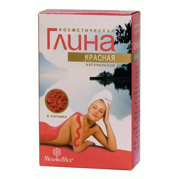 Глина косметическая красная 100г