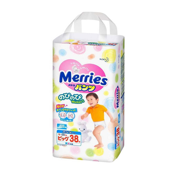 Подгузники трусики Merries XL 12-22кг №24