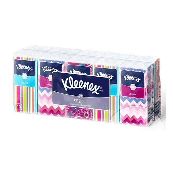 Платки носовые Kleenex Origanal белые №10*10