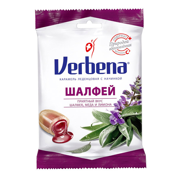 Вербена Шалфей леч. конфеты на травах 60г