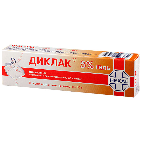 Диклак гель 5% 50г