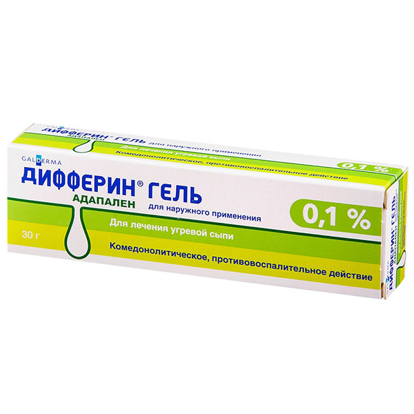 Дифферин гель 0,1% 30г туба