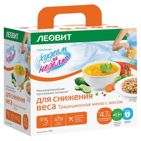 Худеем за неделю (с мясом) питание на 5 дней