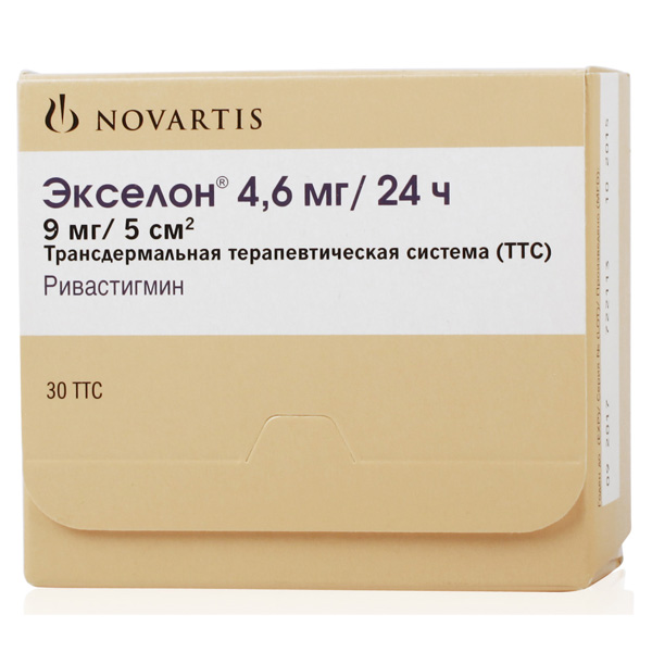 Экселон трансдермальная терапевтическая система 4,6мг/сут. №30 пакет многослойный