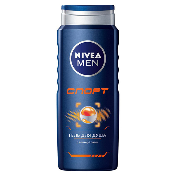 NIVEA (НИВЕЯ) Гель для душа муж. Спорт 500мл