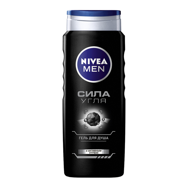 NIVEA (НИВЕЯ) Гель для душа муж. Сила угля 500мл