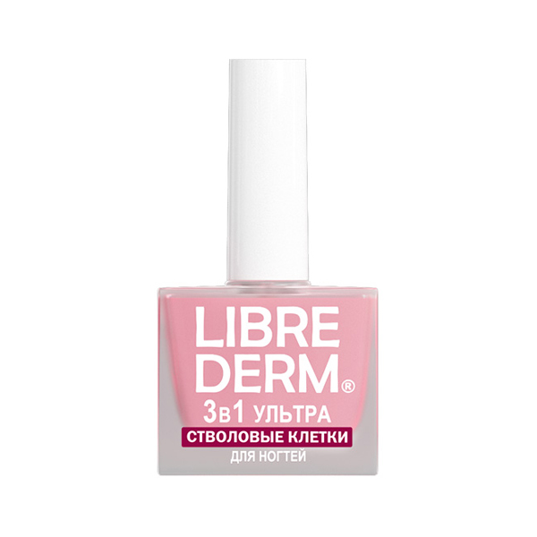 LIBREDERM Nail care Лак 3в1 Ультра Стволовые клетки винограда 10мл