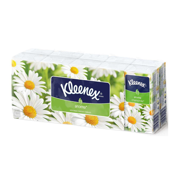 Платки носовые Kleenex Ромашка №10*10