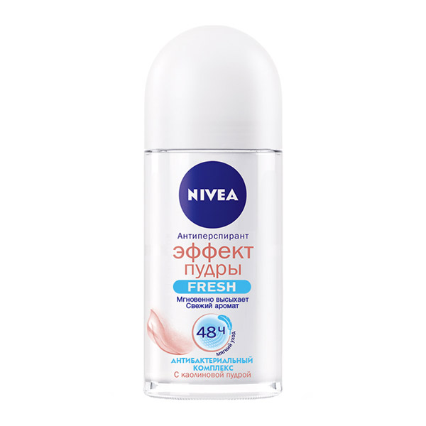 NIVEA (НИВЕЯ) Дезодорант Эффект Пудры Fresh шарик 50мл