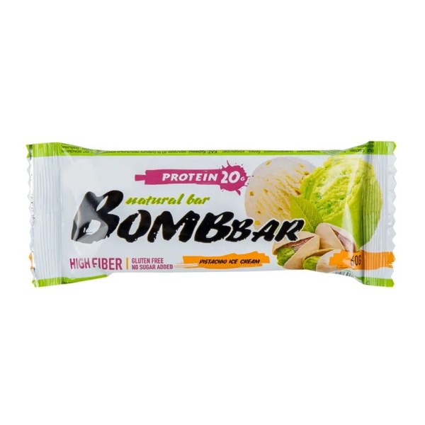 Батончик BOMBAR Protein bar фисташк. пломбир 60г