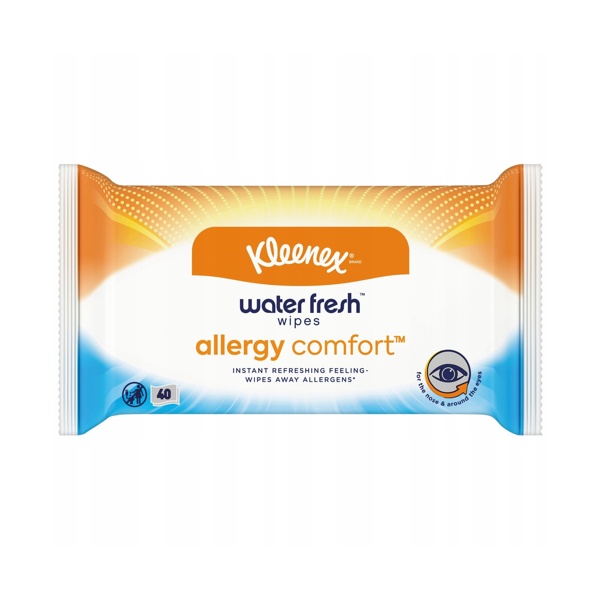 Салфетки влажные Kleenex Allergy comfort для лица и рук №40