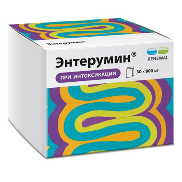 Энтерумин пор. д/приг. сусп. д/приема внутрь 800мг №30 пак.