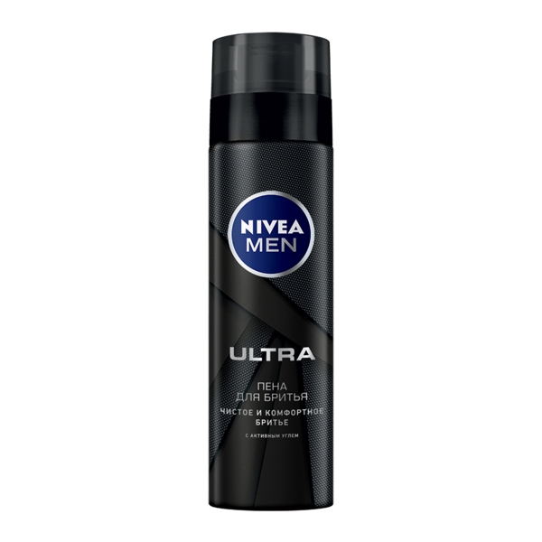 NIVEA Пена д/бритья Ультра с активн. углем 200мл