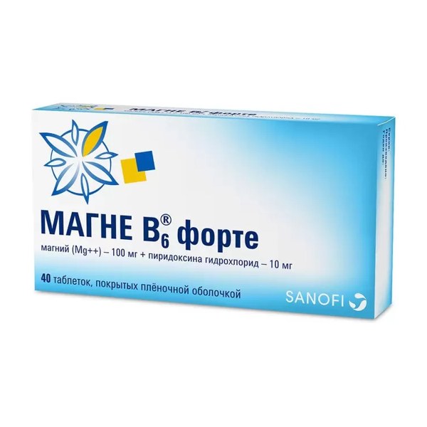 Магне B6 форте таб. п/пл/о №40