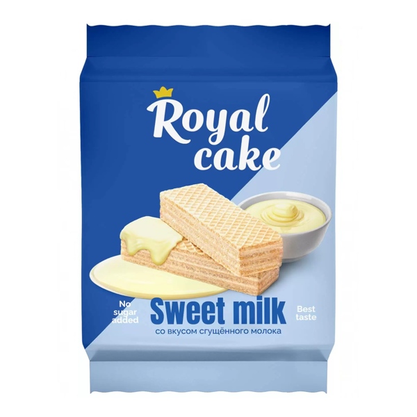 Вафли Royal Cake на сорбите сгущенное молоко 120г