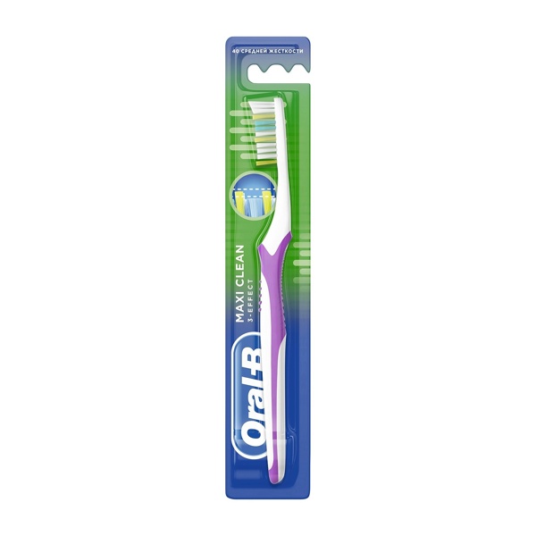 Зубная щетка Oral-B Maxi Сlean 3-Effect 40 средняя