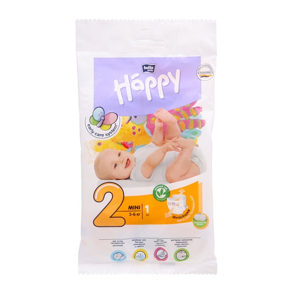 Подгузники Bella baby Happy Mini (3-6кг) №1