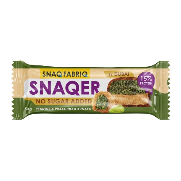 Snaq fabriq Snaqer by Dubai батончик глазированный арахис, фисташка и хрустящее тесто 50г