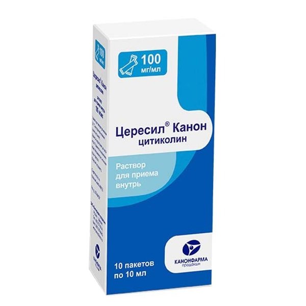 Цересил Канон р-р д/приема внутрь 100мг/мл 10мл №10 пак