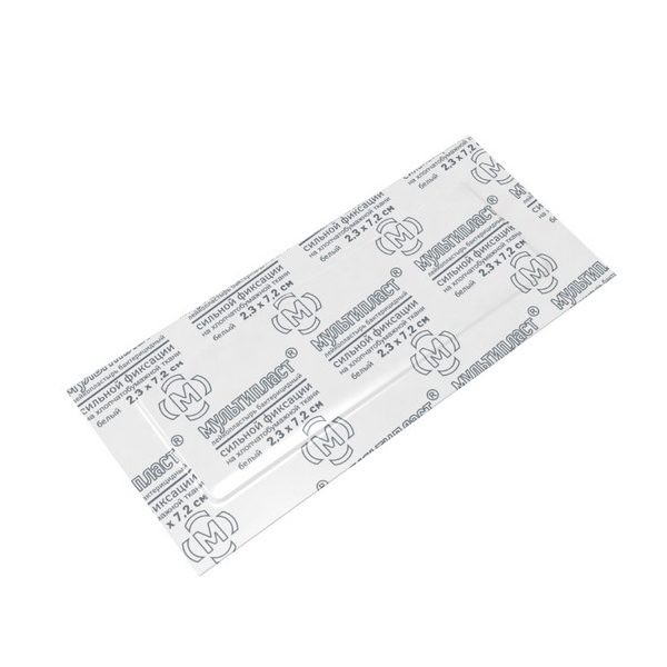 Лейкопластырь Мультипласт бактерицидный  2,3х7,2см сильн. фиксац.