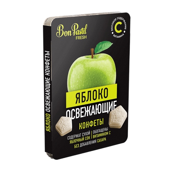 Конфеты Бон пастиль Фреш Яблоко освеж. с витамином С б/сах. №8