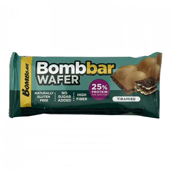 Батончик Bombbar WAFER ваф. протеин. Тирамису 32г