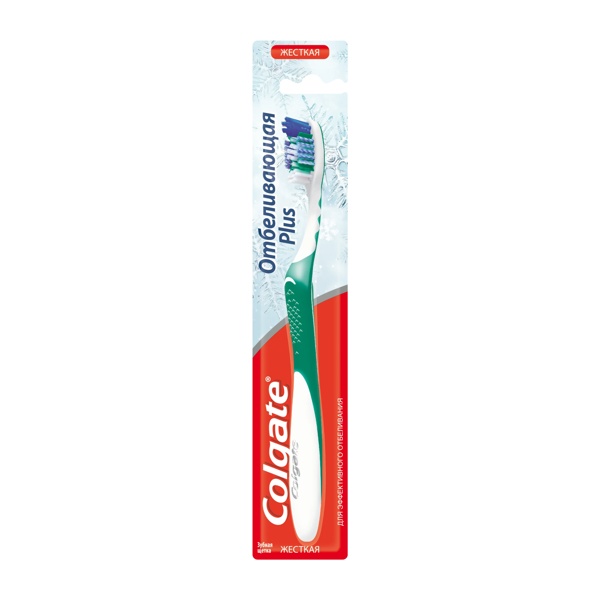 Зубная щетка Colgate Отбеливающая Plus жесткая