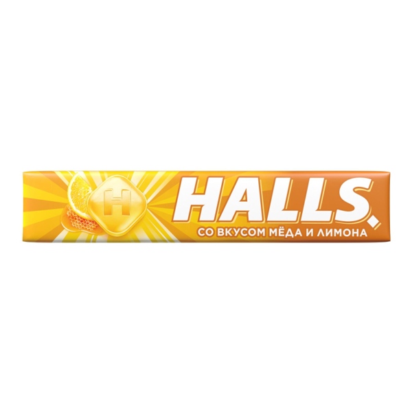 Леденцы Halls мед и лимон 25г №12