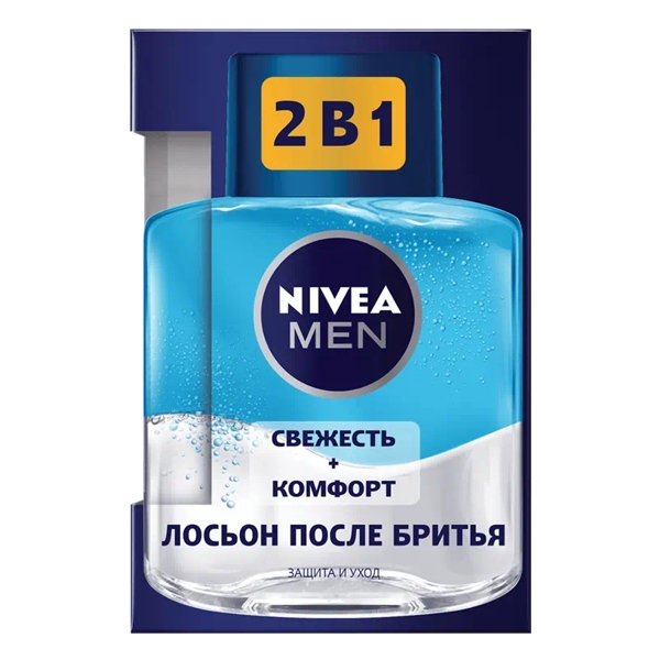 NIVEA Лосьон п/бритья 2в1 Свежесть и комфорт 100мл