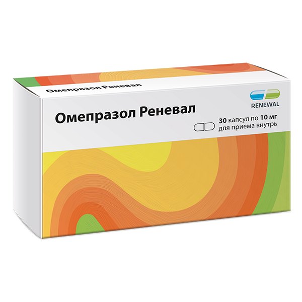 Омепразол Реневал капс. кш/раст. 10мг №30