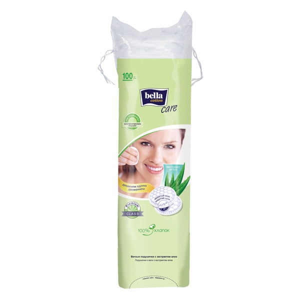 Ватные диски Белла cotton care алоэ №100