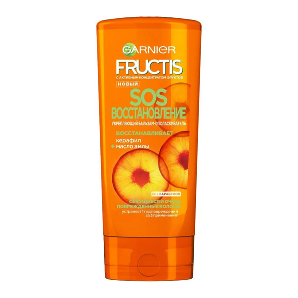 FRUCTIS Бальзам опол-ль SOS Восстановление д/сек. и поврж. вол. 387мл