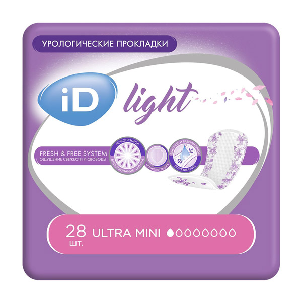 Прокладки ID Light урологические Ultra mini №28