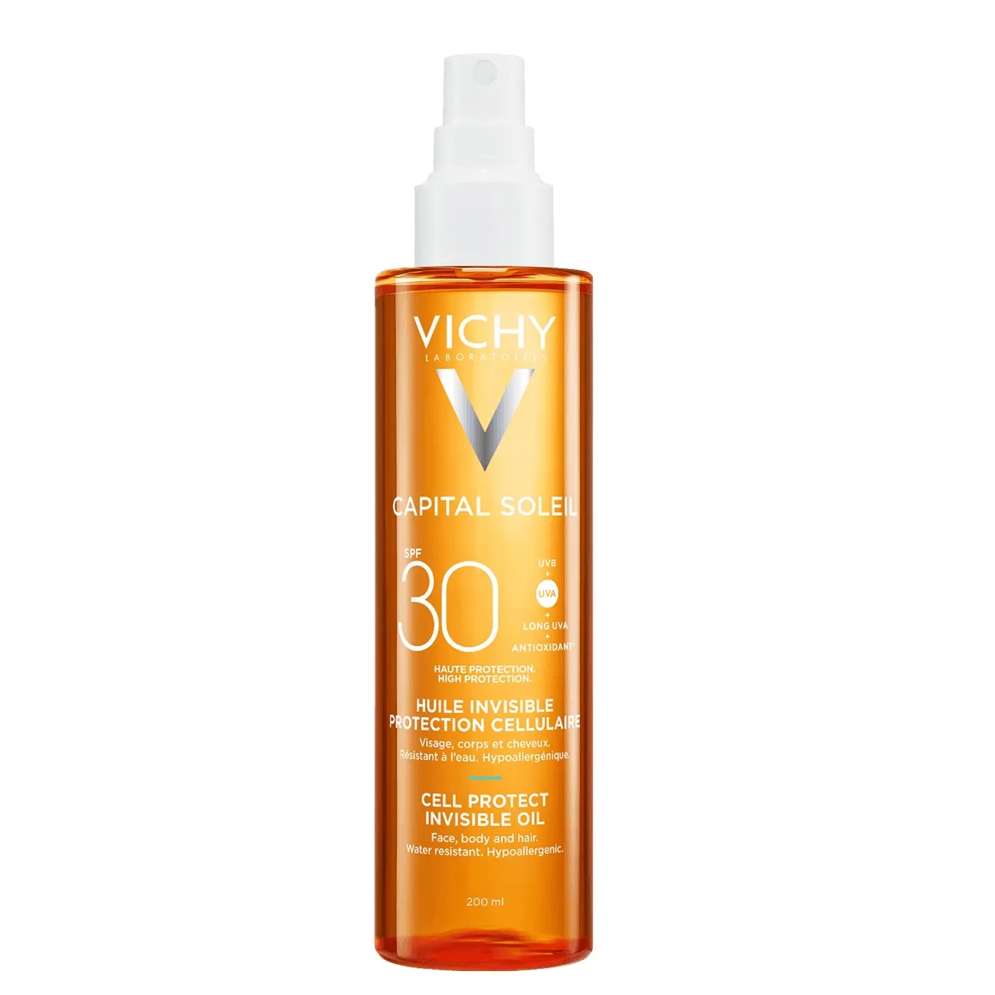 Vichy Capital Soleil масло увлажняющее солнцезащитное SPF30 200мл