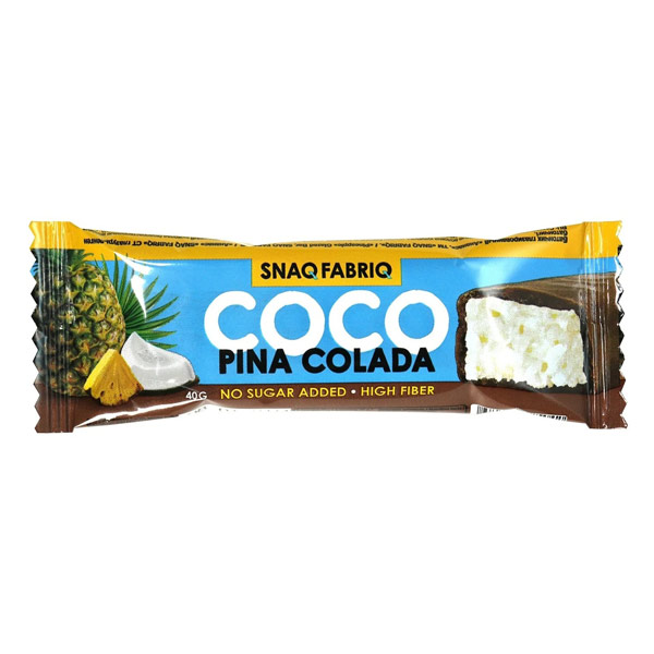 Батончик Snaq fabriq Coco Pina colada (ананас) глазир. б/сах. 40г