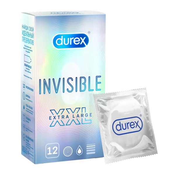 Презервативы Durex Invisible XXL №12