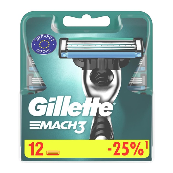 Кассета д/станка Gillette Mach3 №12