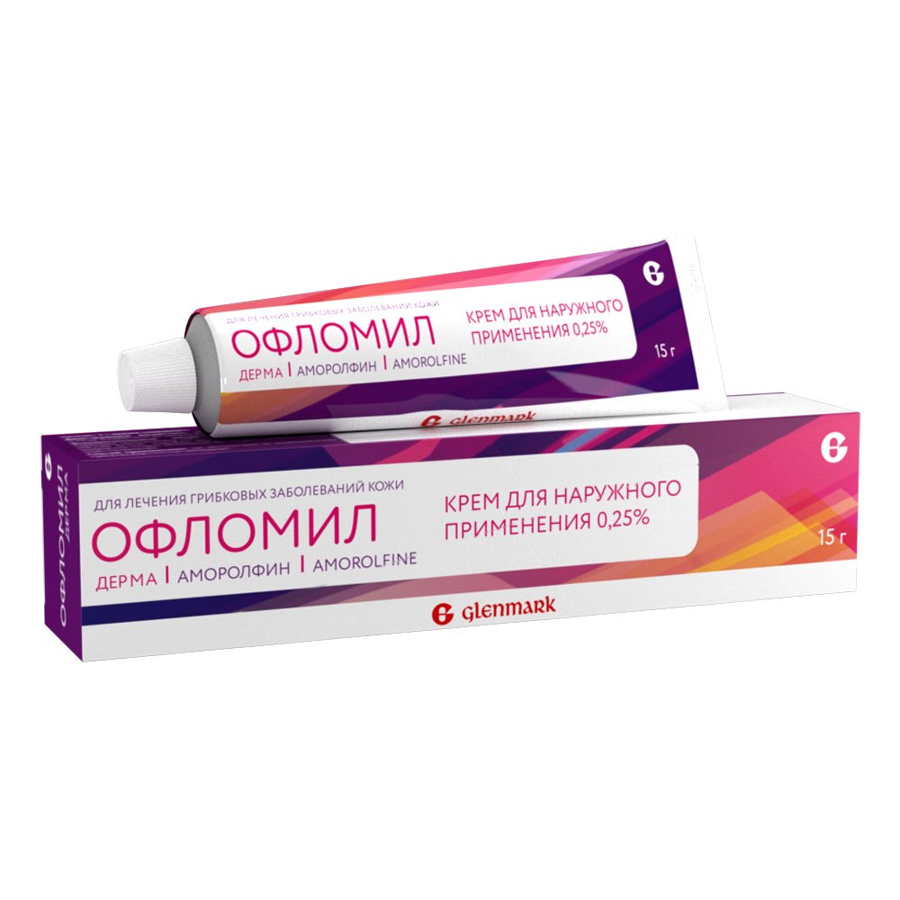 Офломил Дерма крем для наружного применения 0,25% 15г