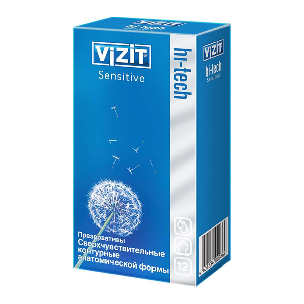 Презервативы VIZIT Hi-tech Sensitive сверхчувствительные №12