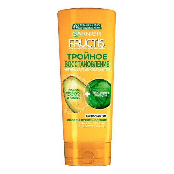 FRUCTIS Бальзам опол-ль Тройное восстановление д/поврежд. и ослабл. вол. 387мл