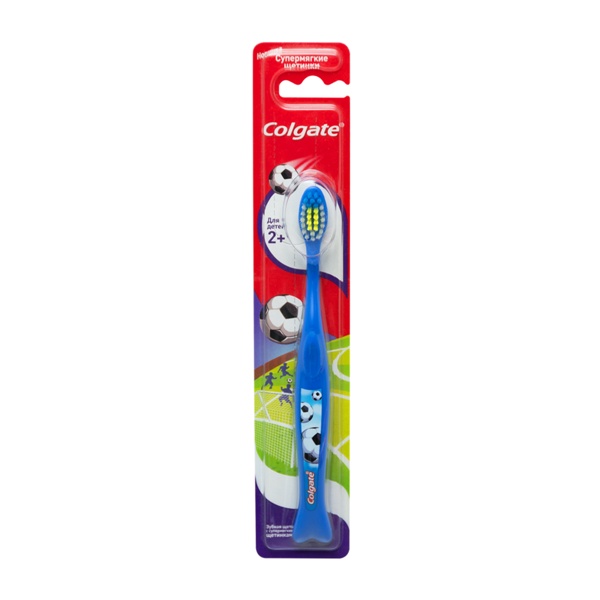 Зубная щетка Colgate для детей супермягкая 2+